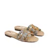 Sam Edelman Bay Slide Sandal Washed Marigold Leather In Multi