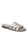 Sam Edelman Bay Cutout Slide Sandal In Silver