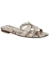 Sam Edelman Women's Bay Slip-on Flat Sandals In Gray