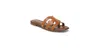 Sam Edelman Women's Bay Slip-on Flat Sandals In Saddle Leather