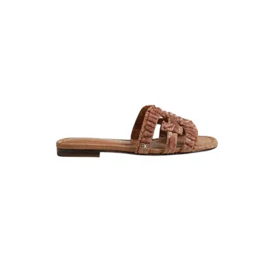 Sam Edelman Women's Bay Stone Slide Sandal In Sunstone Raffia In Multi