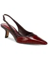 Sam Edelman Bayley Pointed Toe Slingback Pump In Cabernet Red