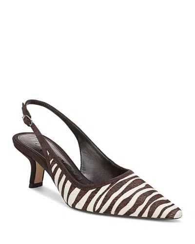 Sam Edelman Women's Bianka 3 Calf Hair Slingback Pumps In Brown