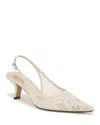 Sam Edelman Women's Bianka Mesh Slingback Pumps In White