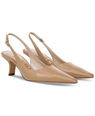 SAM EDELMAN WOMEN'S BIANKA SLINGBACK KITTEN-HEEL PUMPS
