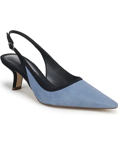 Sam Edelman Women's Bianka Slingback Kitten-heel Pumps In Blue