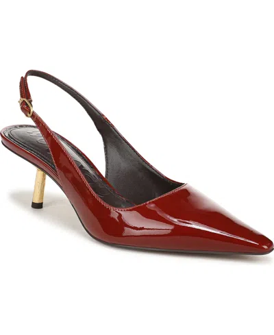 Sam Edelman Women's Bianka Slingback Kitten-heel Pumps In Burgundy