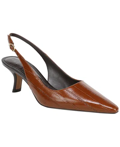 Sam Edelman Women's Bianka Slingback Kitten-heel Pumps In French Cognac Leather