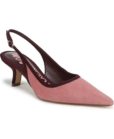 Sam Edelman Women's Bianka Slingback Kitten-heel Pumps In Pink
