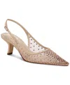 Sam Edelman Bianka Slingback Mesh Pointed Toe Pump In Nude