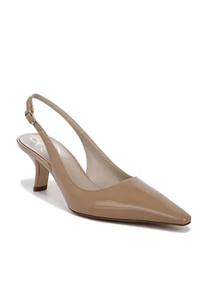 Sam Edelman Women's Bianka Slingback Pump Heeled Sandals In Sand Patent In Multi
