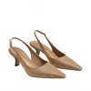 Sam Edelman Women Bianka Slingback Pump In Tan Raffia In Multi