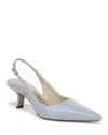 Sam Edelman Bianka Slingback Pump Blue Breeze Leather In Blue