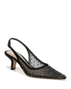 Sam Edelman Women's Biankas Pointed Toe Embellished Slingback Pumps In Black