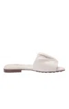 Sam Edelman Women's Briar Cushioned Footbed Open Toe Slip On Flats Sandals In Bright White In White
