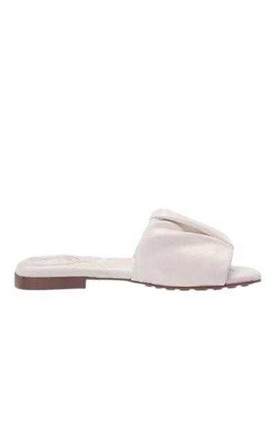 Sam Edelman Women's Briar Cushioned Footbed Open Toe Slip On Flats Sandals In Bright White