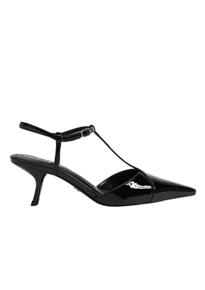 SAM EDELMAN WOMEN'S BRIELLA T-STRAP PUMP IN BLACK PATENT