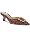 Sam Edelman Brit Pointed Toe Mule In Coffee Tweed Multi