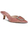 Sam Edelman Brit Glow Kitten Heel Mule Winter Peony Velvet In Winter Peony Velvet