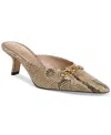 Sam Edelman Brynne Kitten Heel Mule Golden Tan Leather In Golden Tan Leather