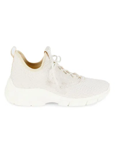 Sam Edelman Women's Cami Woven Design Low Top Sneakers In Cream