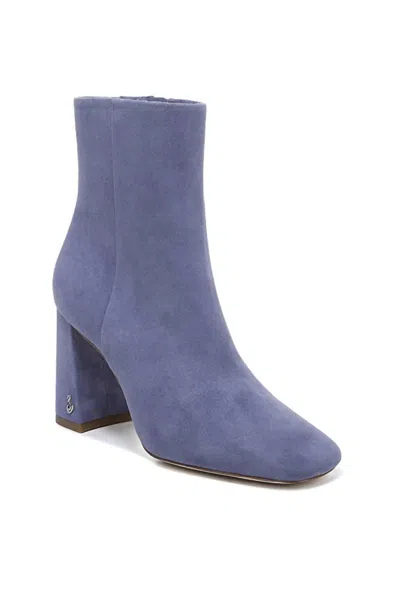 Sam Edelman Women's Codie Ankle Bootie In Dusty Violet Suede In Blue