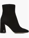Sam Edelman Women's Codie Suede Square Toe Boots In Black In Black