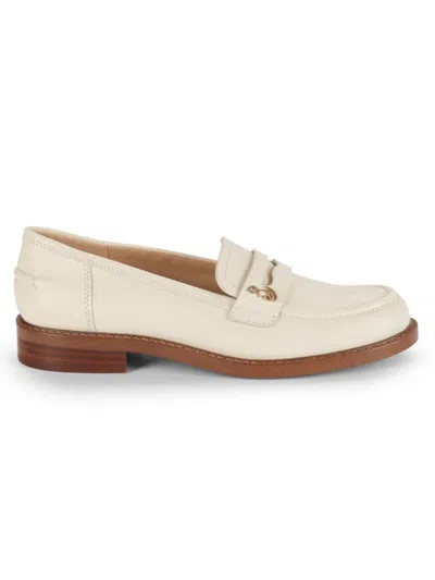 Sam Edelman Women's Colin Leather Penny Loafers In Ivory