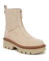 Sam Edelman Cooper Womens Leather Lugged Sole Chelsea Boots In Oat