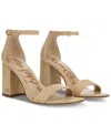Sam Edelman Daniella Ankle Strap Sandal In Bleached Beechwood Weave Fabric