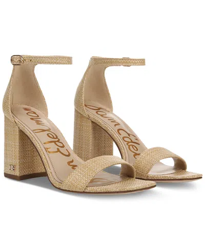 SAM EDELMAN WOMEN'S DANIELLA TWO-PIECE BLOCK-HEEL SANDALS