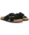 Sam Edelman Darla Slide Sandal In Black Leather Leather
