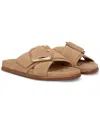 Sam Edelman Darla Buckle Slide Sandal Cyprus Tan Suede In Cyprus Tan Suede Leather