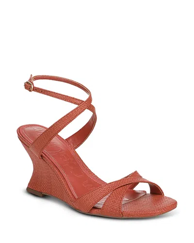 Sam Edelman Women's Davi Wedge Sandals In Orange