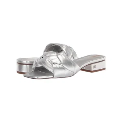 Sam Edelman Women's Dawson Leather Flats Sandals In Silver Leather In Multi