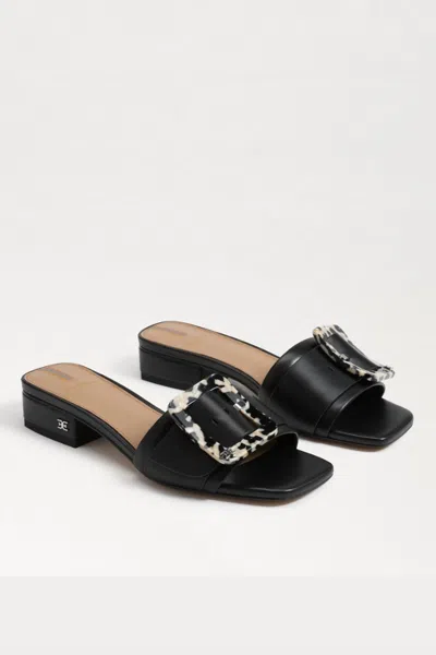 Sam Edelman Women's Deacon Slide Sandal In Black Leather