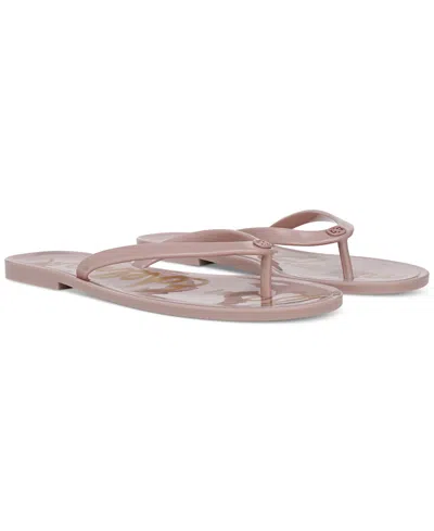 SAM EDELMAN WOMEN'S DEAN JELLY THONG FLAT SANDALS