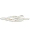 Sam Edelman Dean Jelly Flip Flop White Jelly In Bright White Jelly