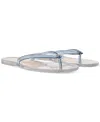 Sam Edelman Dean Jelly Flip Flop Clear Blue Jelly In Clear Blue Jelly