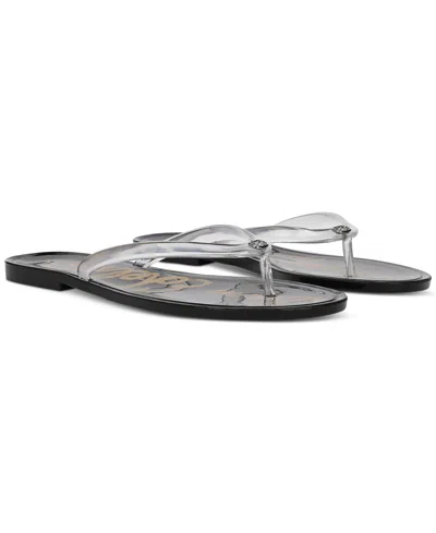 Sam Edelman Women's Dean Thong Flat Sandals In Clear Jelly