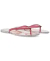 Sam Edelman Dean Jelly Thong Sandals In Clear Pink Jelly