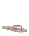 Sam Edelman Dean Jelly Flip Flop Rose Dust Jelly In Rose Dust