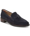 Sam Edelman Denise Tassel Penny Loafer Midnight Blue Suede In Midnight Blue