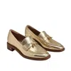 Sam Edelman Denise Tassel Penny Loafer Amber Gold Leather In Multi