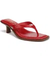 Sam Edelman Dollie Thong Sandal Bright Summer Red Leather