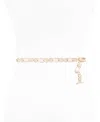 Sam Edelman Women's Double-e Logo Chain Dress Belt In Gold