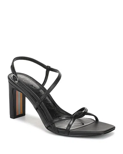SAM EDELMAN WOMEN'S ELISSA LEATHER BLOCK HEEL SANDALS