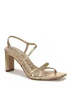 Sam Edelman Emmie Strappy Heel Sandal Amber Gold Leather In Amber Gold