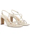 Sam Edelman Emmie Strappy Heel Sandal Modern Ivory Leather In Modern Ivory Leather