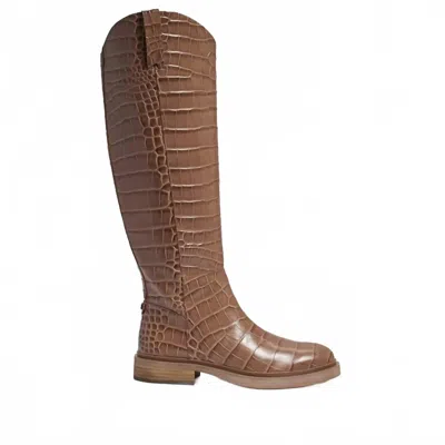 Sam Edelman Women's Fable Boots In Brown Crocodile